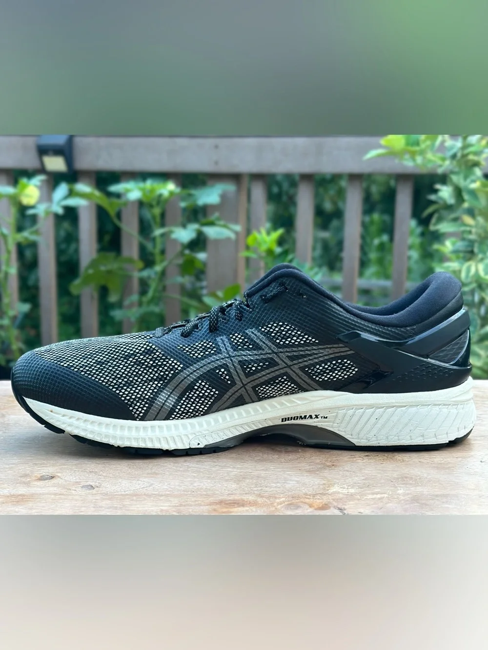 ASICS Gel-Kayano 26 Men’s Size 14 Black White Running Shoes 1011A730
